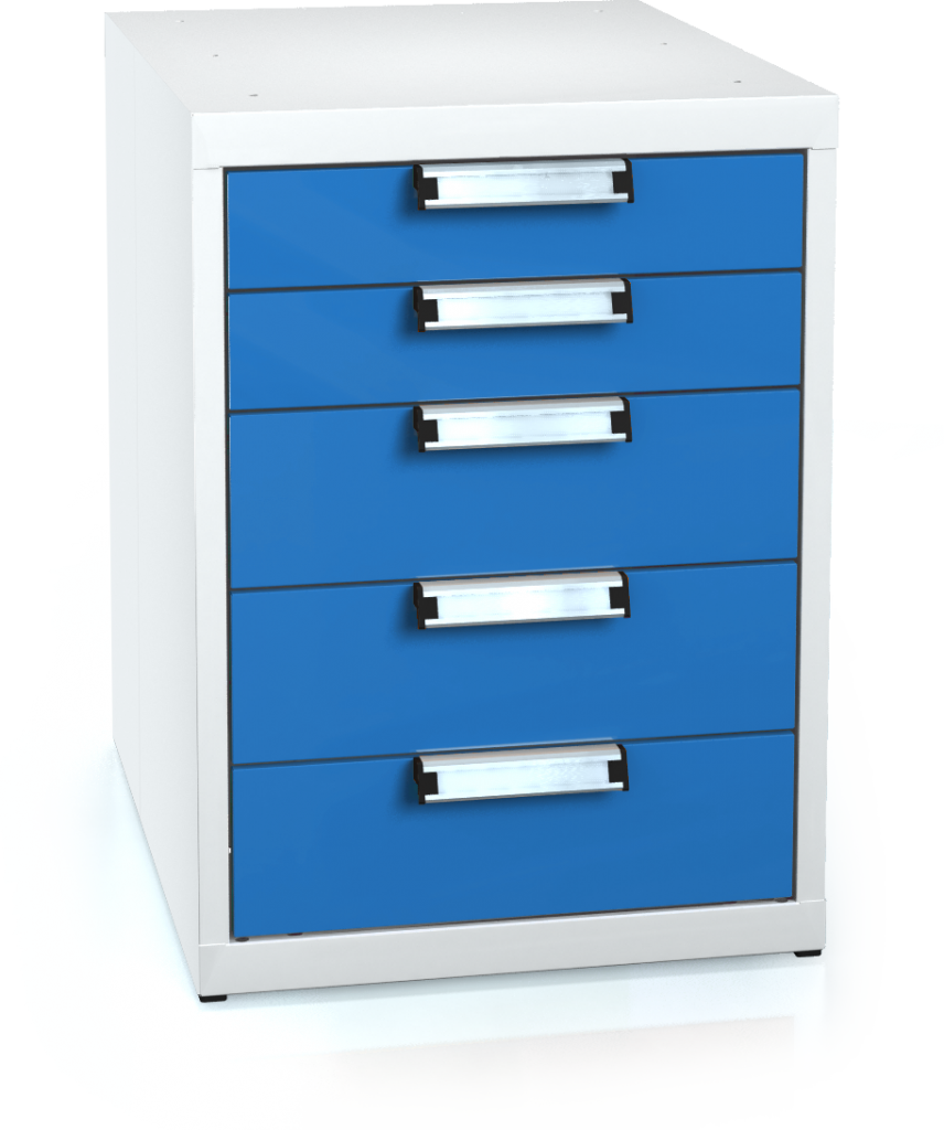 Universal cabinet for workbenches 662 x 480 x 600 - 5x drawer